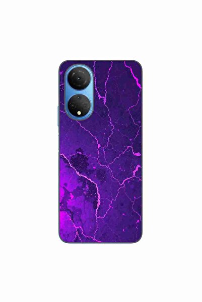 OEM Husa compatibila cu Honor X7 Silicon Gel Tpu Model Ultraviolet Marble Glow
