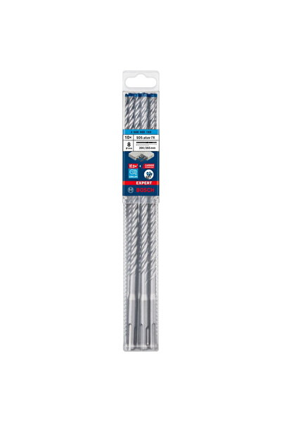 Bosch Set 10 burghie Expert SDS Plus-7X, 8 x 200 x 265 mm