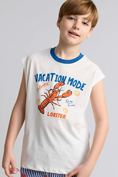 DeFacto Crew Neck Athlete Boy's T-Shirt H8047A826Hs