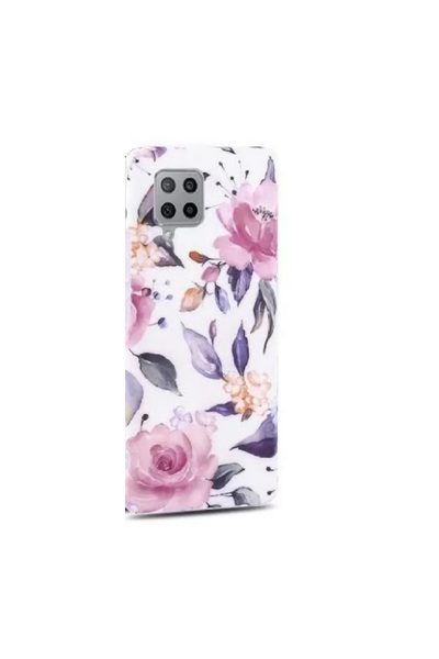 Tech-Protect Husă florală pentru Samsung Galaxy A42 5G - Albă