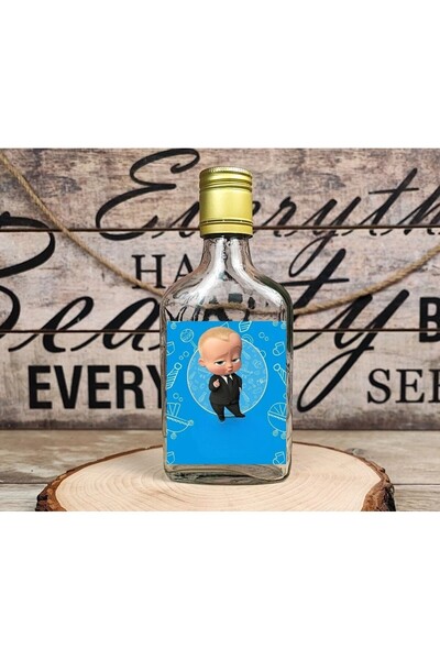 Invitatii Originale Μπουκάλι 200 ml + μεταλλικό καπάκι Baby Boss - ΣΕΤ 20 τεμ...