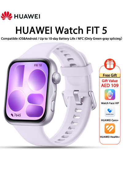 Huawei WATCH FIT 5 Smart Watch, 43mm FullView Display, iOS & Android, upto 10...
