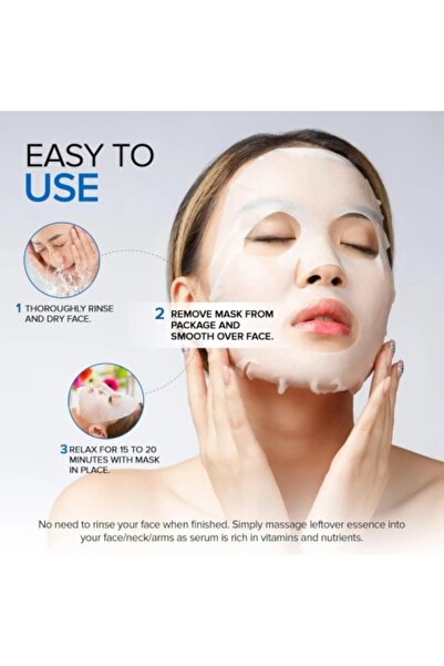 haokali Mască de față Collagen Peptide Face Mask - 10 bucati
