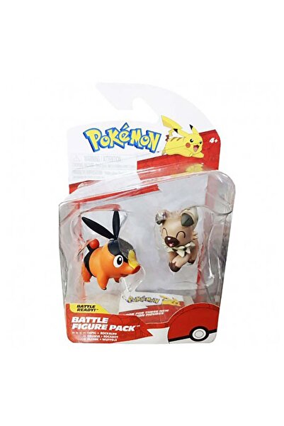 Pokemon Set Figurine articulate S2, Tepig si Rockruff
