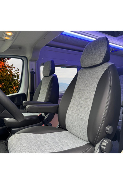 K-Design FIAT DUCATO 15+2 S Araca Özel Oto Koltuk Kılıfı - Keten ve 1.Kalite ...