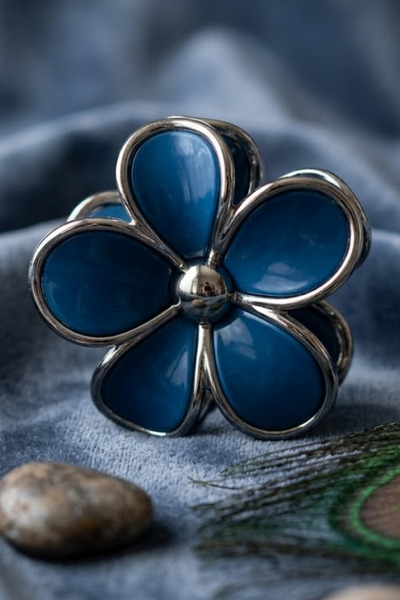 Marchen Collection Lüks Seri 9 cm Daisy Papatya Mandal Toka - Varaklı Tasarım
