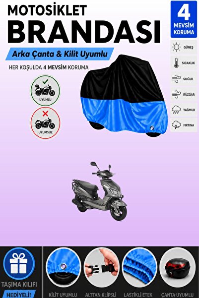 Cemku Double Black Top - Blue Bottom, Rear Bag Compatible Kuba Rosewood Motor...