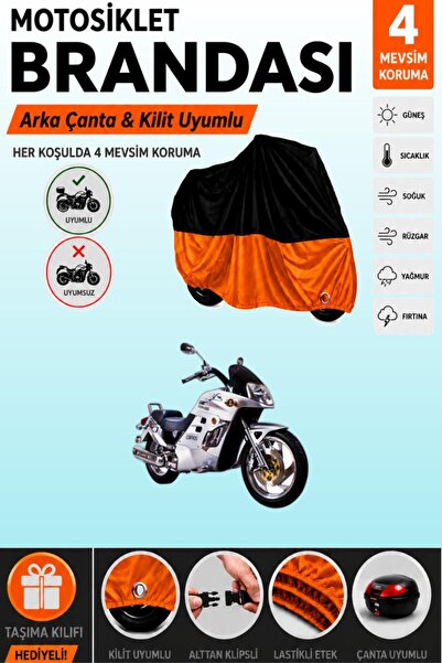 Cemku Double Black Top - Orange Bottom, Rear Bag Compatible Dorado Corvus Mot...