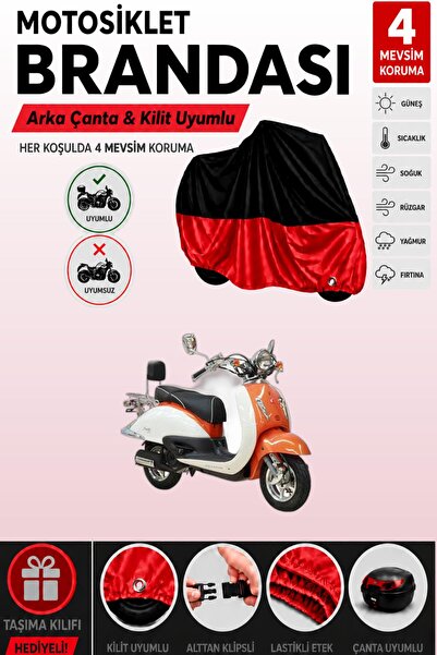 Cemku Double Black Top - Red Bottom, Rear Bag Compatible Asian as 125 T-2G Mo...
