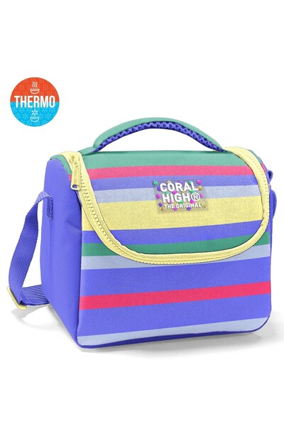 Coral High صندوق غداء حراري منقوش للأطفال