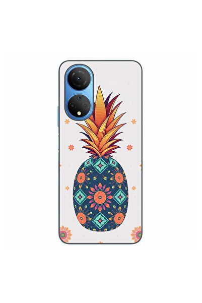 OEM Husa compatibila cu Honor X7 Silicon Gel Tpu Model Floral Pineapple