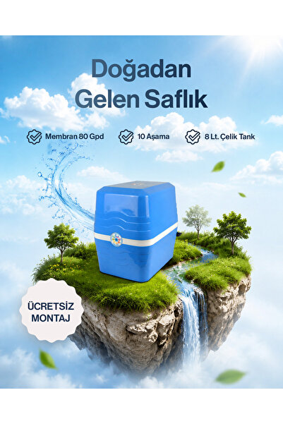 Ultramineral Su Arıtma Cihazı 8L Çelik Tanklı