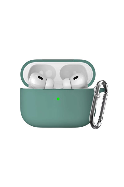 PAİKA حافظة سيليكون متوافقة تمامًا مع Airpods Pro وPro 2 مع خطاف معدني لحماية...