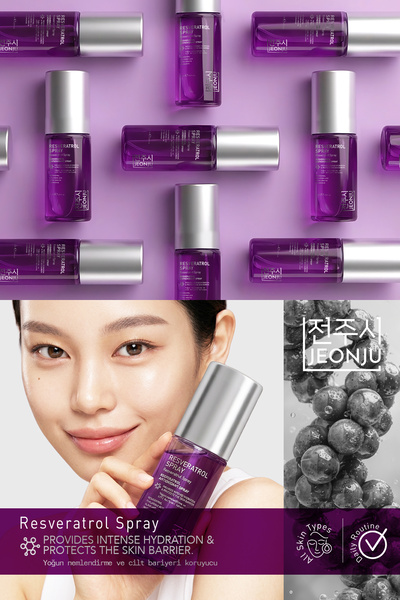 JEONJU Antioksidan,Yoğun Nemlendirici,Leke bakımı Resveratrol Sprey