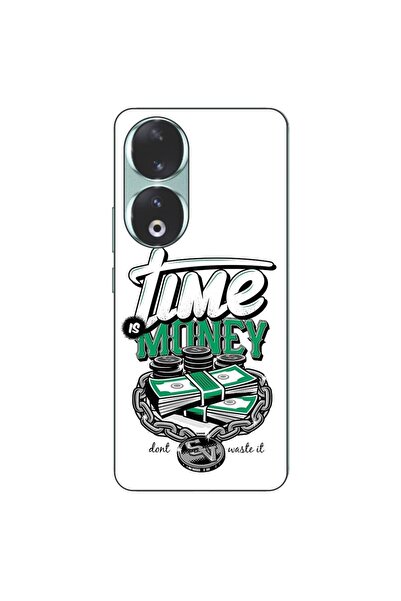 OEM Husa compatibila cu Honor 90 5G Silicon Gel Tpu Model Mesaj Time Is Money
