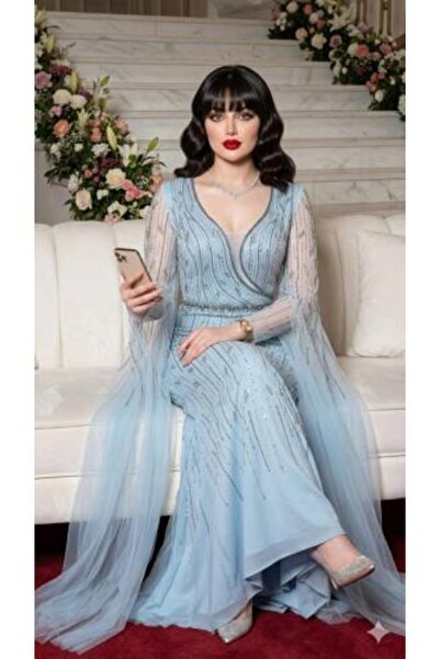 vela Barbie Deluxe Sky Blue Dress-Size 12 to 22