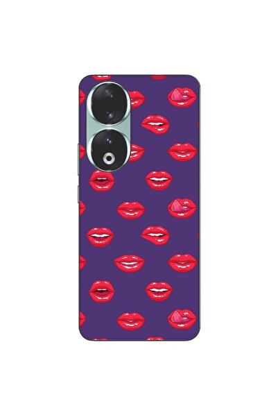 OEM Husa compatibila cu Honor 90 5G Silicon Gel Tpu Model Buze Pattern