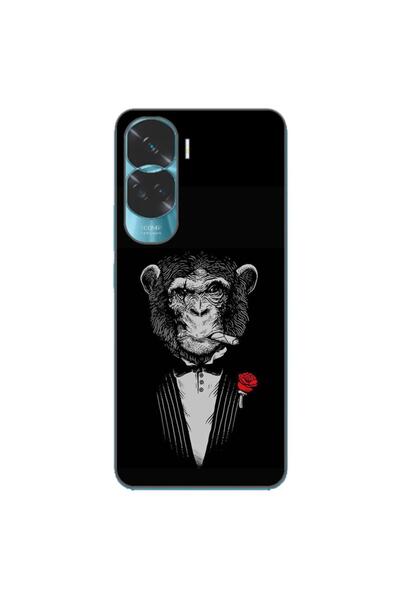 OEM Husa compatibila cu Honor 90 Lite 5G Silicon Gel Tpu Model Cigar Monkey