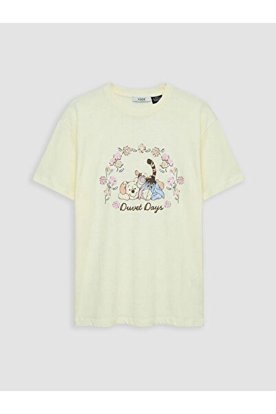 LC Waikiki Rmz Gi̇yi̇m Farkiyla Zero Roba Collar Winnie the Pooh Printed Wome...
