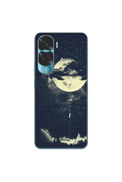 OEM Husa compatibila cu Honor 90 Lite 5G Silicon Gel Tpu Model Moon Climbing