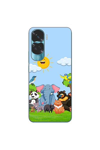 OEM Husa compatibila cu Honor 90 Lite 5G Silicon Gel Tpu Model Prietenii Junglei