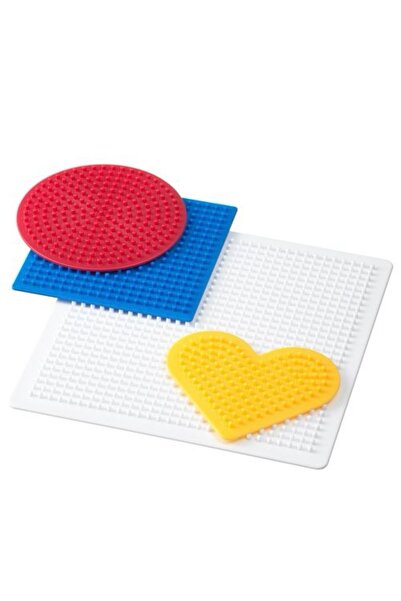 IKEA Pyssla Bead Mould, Assorted Colors, 4 Pieces