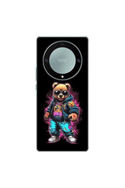 OEM Husa compatibila cu Honor Magic 5 Lite Silicon Gel Tpu Model Bear Cool Black