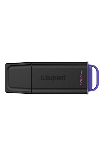 Kingston DTXG2/512GB 512GB Portable USB 3.2 Gen 1 DataTraveler Exodia Black/Purple Flash Bellek