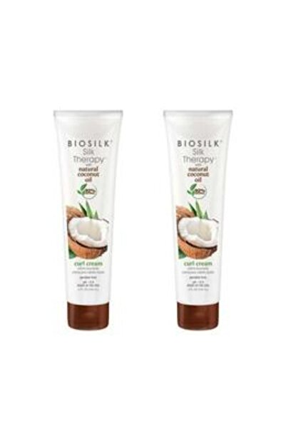 Biosilk Pachet 2 x Cremă de Styling pentru Păr Creț sau Ondulat - Silk Therap...