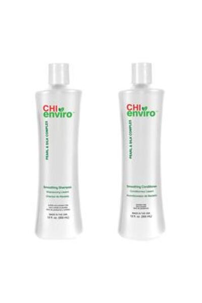 Chi Pachet pentru Netezire - Farouk Enviro Smoothing: Sampon 355 ml, Balsam 3...