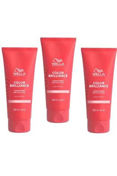Wella Professionals Pachet 3 x Balsam pentru Par Vopsit cu Fir Subtire/Normal...
