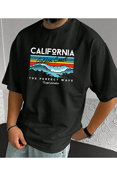 SUNFREE CALIFORNIA T-shirt za muškarce sa širokim izrezom i printom