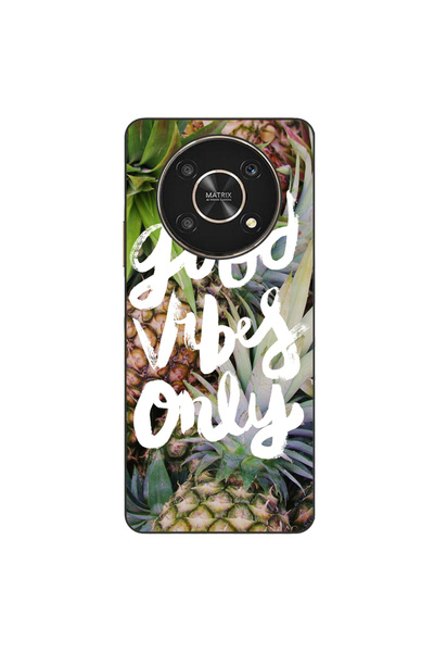 OEM Case compatible with Honor X30 Silicone Gel Tpu Model Good Vibes Only
