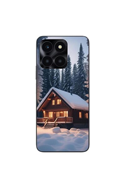 OEM Husa compatibila cu Honor X6a Silicon Gel Tpu Model Peisaj Iarna Cabana