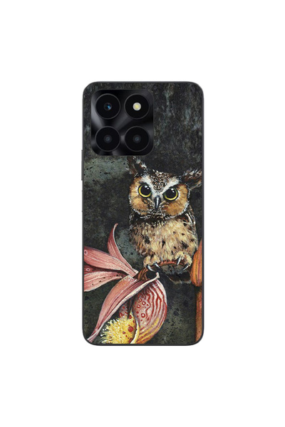 OEM Husa compatibila cu Honor X6a Silicon Gel Tpu Model Owl Painted