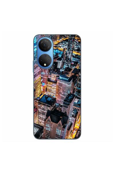OEM Husa compatibila cu Honor X7 Silicon Gel Tpu Model Night City