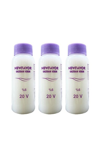 Genel Markalar 3 Adet Oksidan Krem Saç Boya Sıvısı 6'lık 20 volüme 60 ml