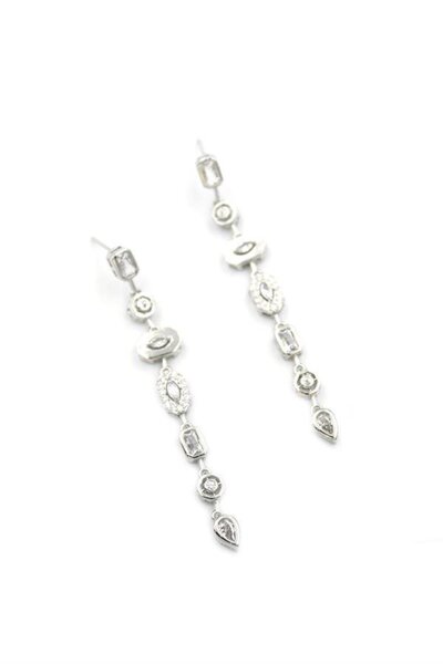 Ethab Ticaret Glb-Stl41414 Element Earrings - Silver