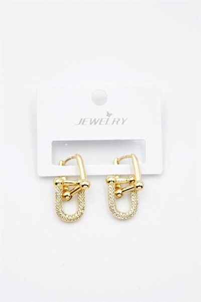 atastore2017 Tf Chain Earrings - Gold