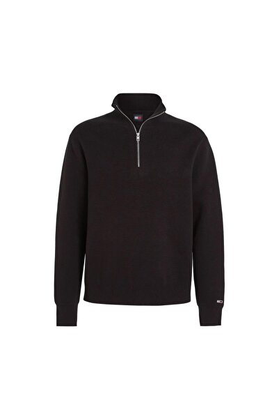 Tommy Hilfiger Pulover tricotat pentru bărbați, cu jumătate de fermoar, croia...