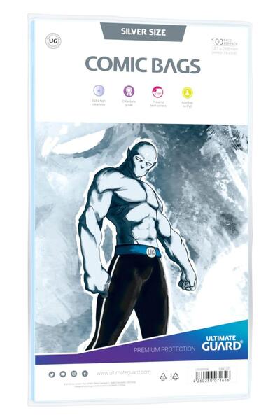 Ultimate Guard Pungi Comic Argintii Marime (100)