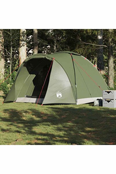 vidaxl Cort de pescuit 2 persoane, verde masliniu, impermeabil