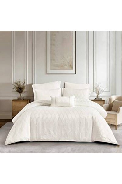 Pazar Home Bedding Bazar Home Cotton Jacquard Napren 7 Piece Stitched Filling...
