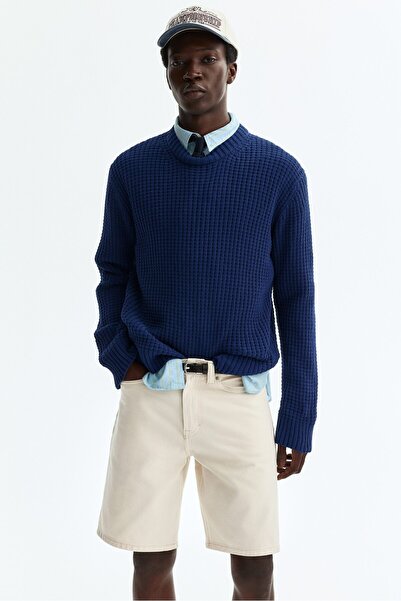 H&M Kot Şort Relaxed Fit