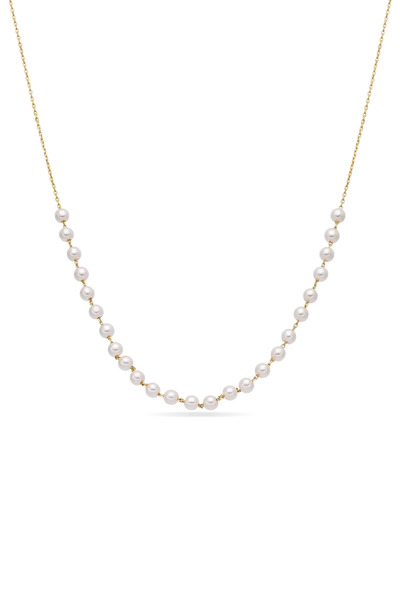 Lisa&Co. Silver Droplet Shell Chain Yellow Gold Plated Silver / Shellpearls /...