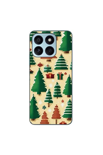 OEM Husa compatibila cu Honor X8b Silicon Gel Tpu Model Pixel Art Christmas T...