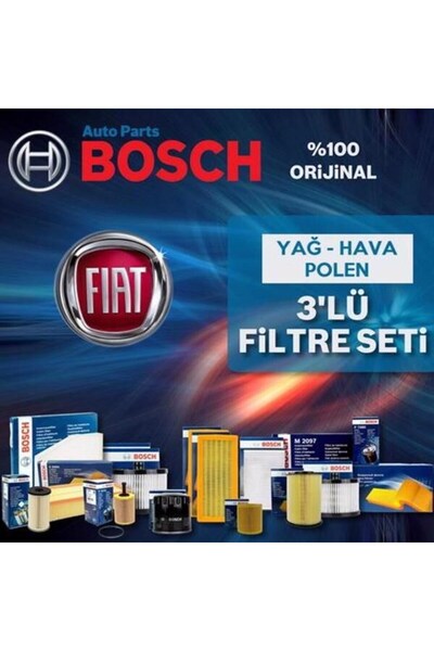 Bosch Fiat Punto / Grande Punto 1.4 8V Filtre Bakım Seti 2005-2012 3NP
