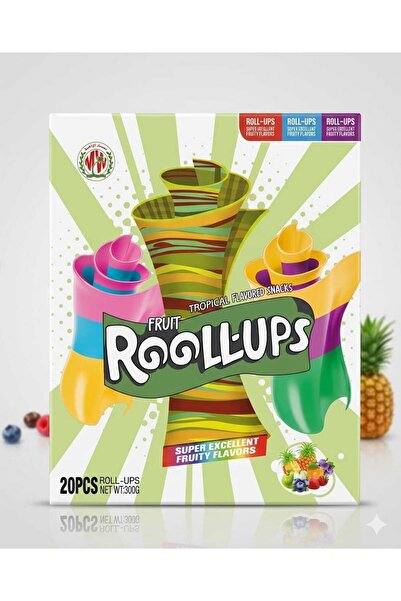 rollups seasonic حلاوة رول اب بنكهة فواكة تروبيكال 20 حبة * 15 ج