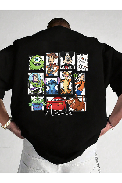 SAUDI DISNEYLAND disneyland Men and Women's 100% Cotton T-Shirt - Oversized C...