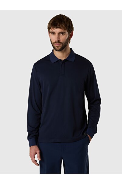 North Sails Regular Fit Coolmax ®   Long Sleeve Polo Collar Men's T-Shirt